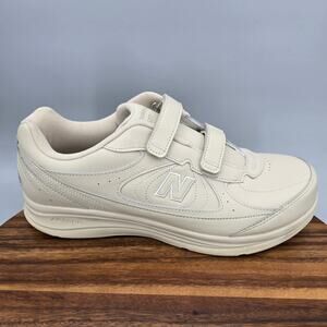 New Balance 577 Shoes Mens 13 4E Beige Leather Double Strap USA Walking Sneakers
